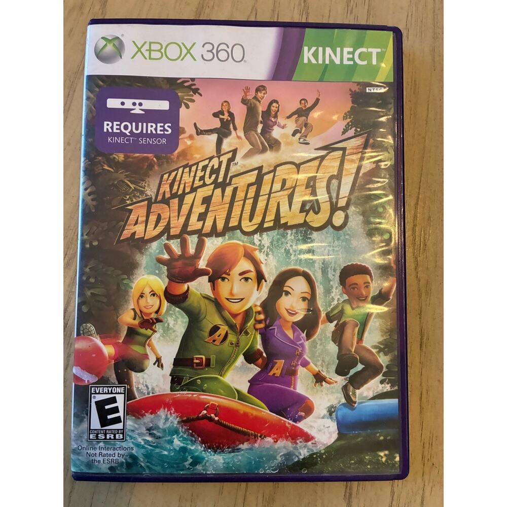 Kinect Adventures (Microsoft Xbox 360, 2010) Kinect Sensor Full Body Gaming Mint